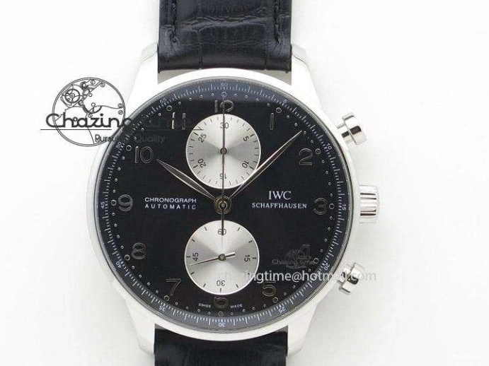 MIROTIME 0426 TimelessDesign Portuguese IW358304 ZF 1:1 Best Edition SS Blue Dial on Leather Strap A 7078